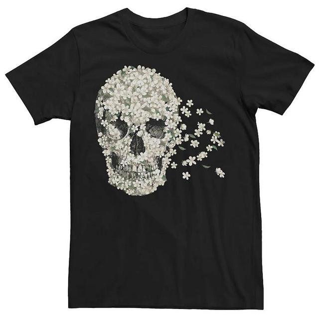 Mens A Beautiful Death Flowers Graphic Tee Red Product Image