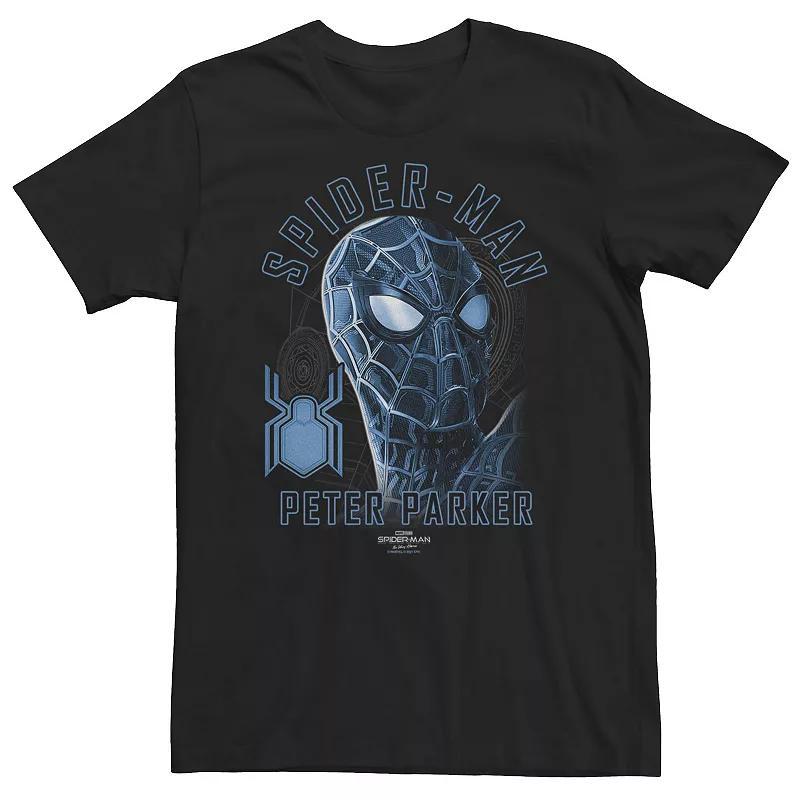 Mens Star Wars: The Mandalorian Helmet Reflection Tee Med Blue Product Image