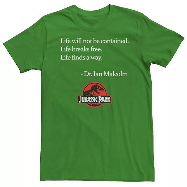 Mens Jurassic Park Life Finds A Way Quote Tee Product Image