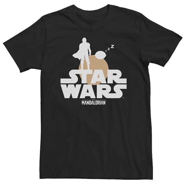 Big & Tall Star Wars The Mandalorian The Child Sunset Silhouette Logo Tee, Mens Product Image