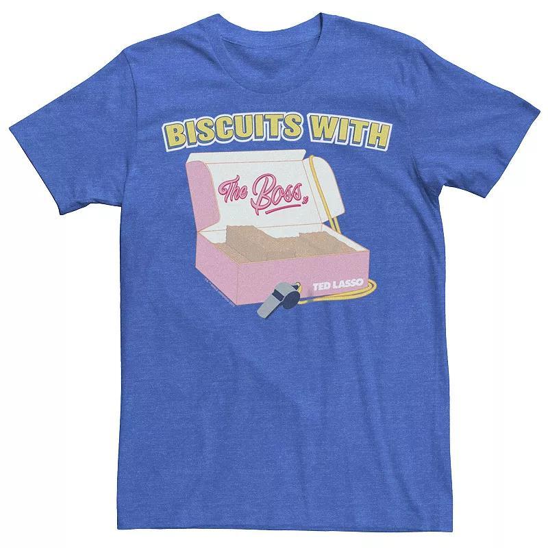 Mens Ted Lasso Biscuits With The Boss Graphic Tee Royal Grey Product Image