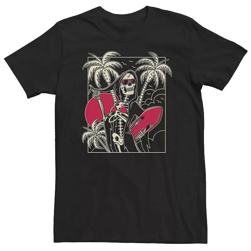 Big & Tall Surfing Grim Reaper Portrait Tee, Mens Product Image