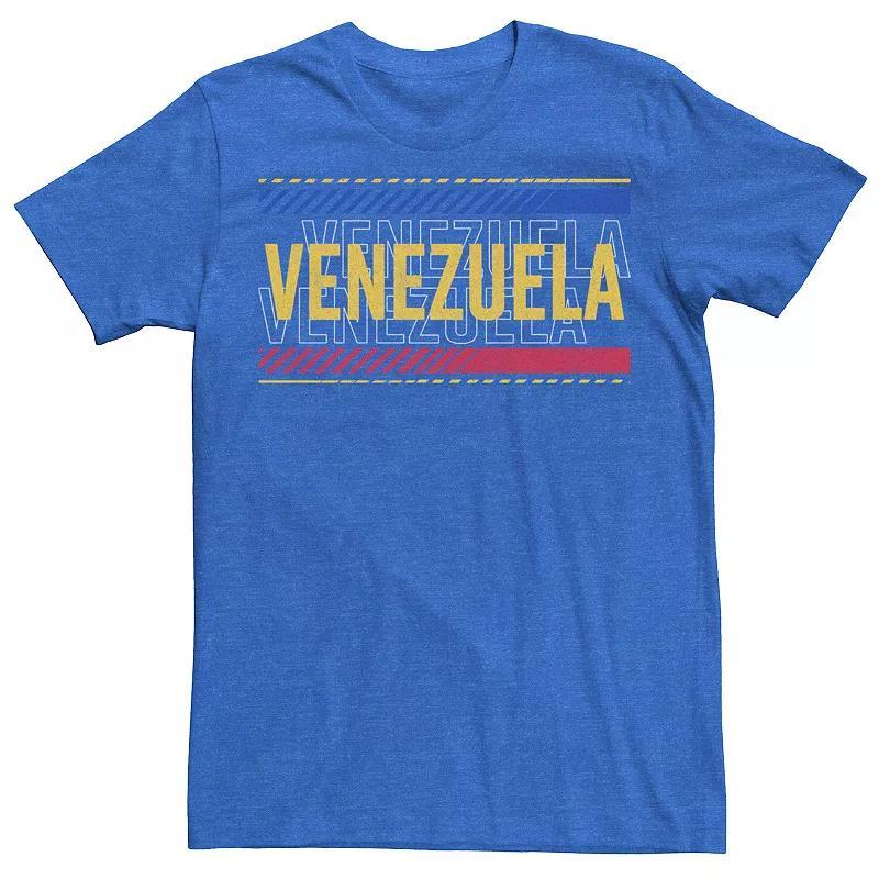 Mens Gonzales Venezuela Republic Text Overlay Tee Royal Grey Product Image