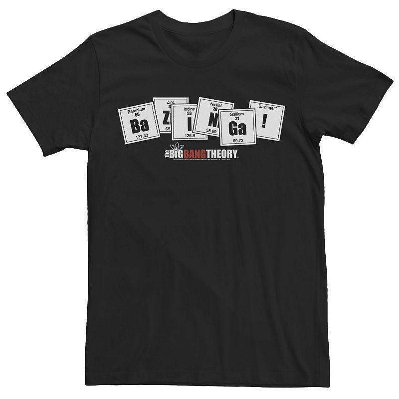 Big & Tall The Big Bang Theory Bazinga Periodic Tiles Tee, Mens Product Image