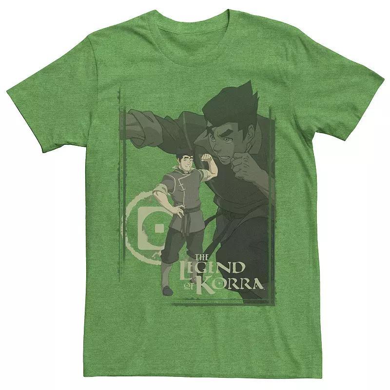 Mens The Legend Of Korra Bolin Collage Poster Tee Grey Heather Product Image