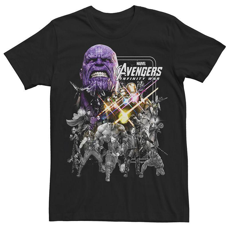 Mens Marvel Avengers Infinity War Pencil Graphic Tee Product Image