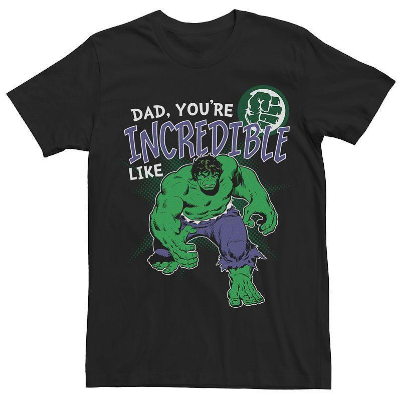 Mens Marvel Comics Retro Incredible Like Dad Tee Black Product Image