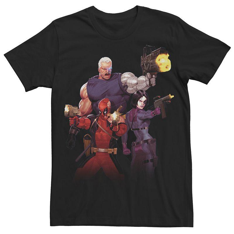 Mens Marvel Cable, Deadpool & Domino X-Force Graphic Tee Product Image