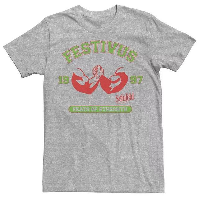 Mens Seinfield Festivus Jersey Collegiate Tee Med Grey Product Image