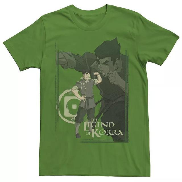 Mens The Legend Of Korra Bolin Collage Poster Tee Kelly Grey Product Image