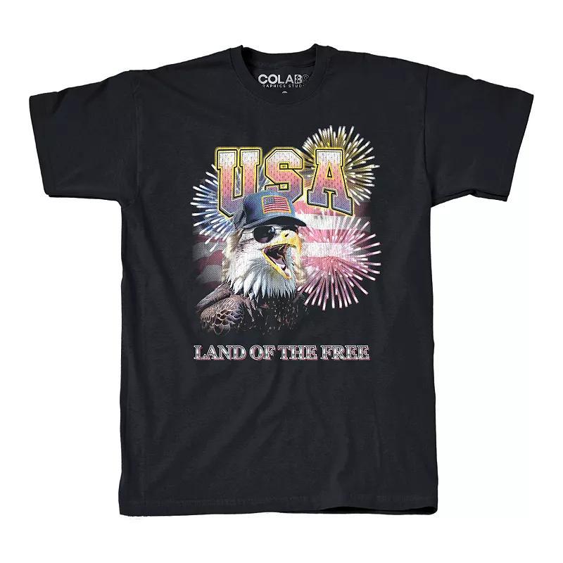 Mens USA Eagle Land of The Free Graphic Tee Product Image