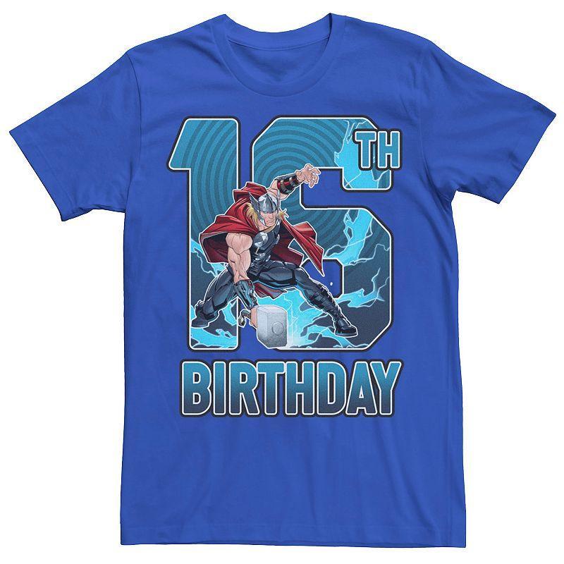 Mens Marvel Thor 16th Birthday Tee Product Image