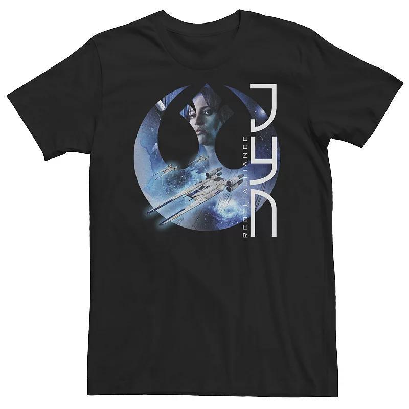 Big & Tall Star Wars Rogue One Jyn Rebel Logo Tee, Mens Product Image