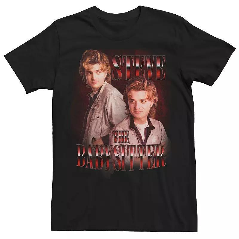 Mens Netflix Stranger Things Steve The Babysitter Tee Product Image