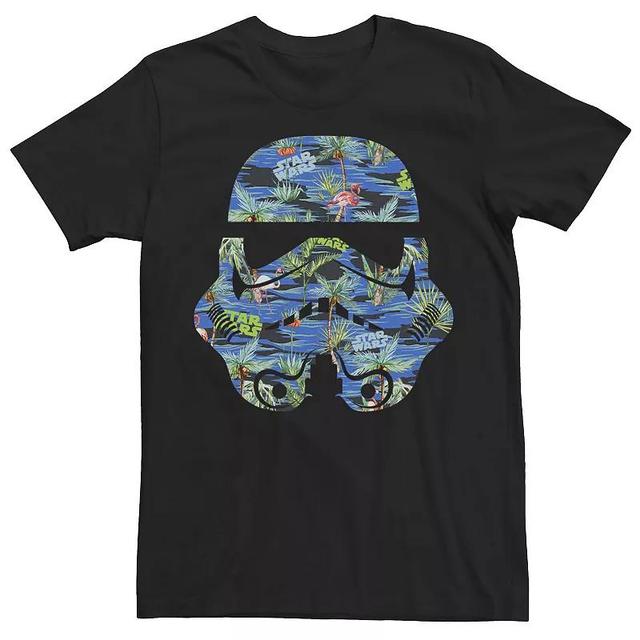 Mens Star Wars Stormtrooper Hawaiian Print Helmet Tee Product Image