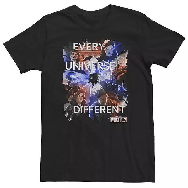 Big & Tall Marvel What If Character Collage Quote Tee, Mens Product Image