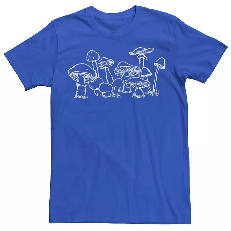 Mens Mushrooms Paint Tee Med Blue Product Image