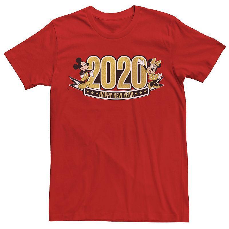 Mens Disney New Years 2020 Mickey And Minnie Golden New Year Tee Product Image