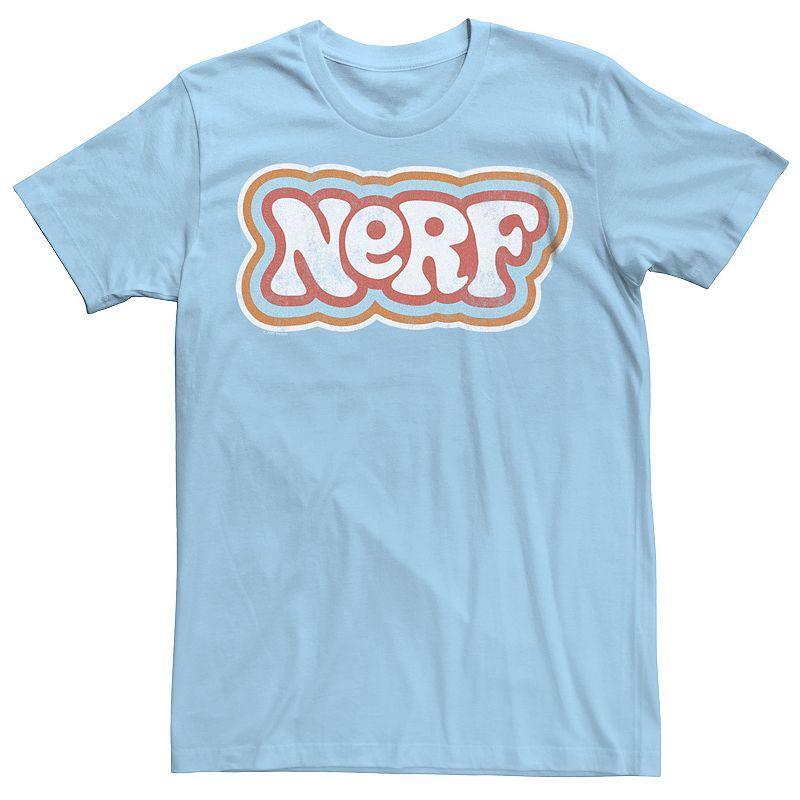 Mens Nerf Retro Logo Colored Outlines Graphic Tee Product Image