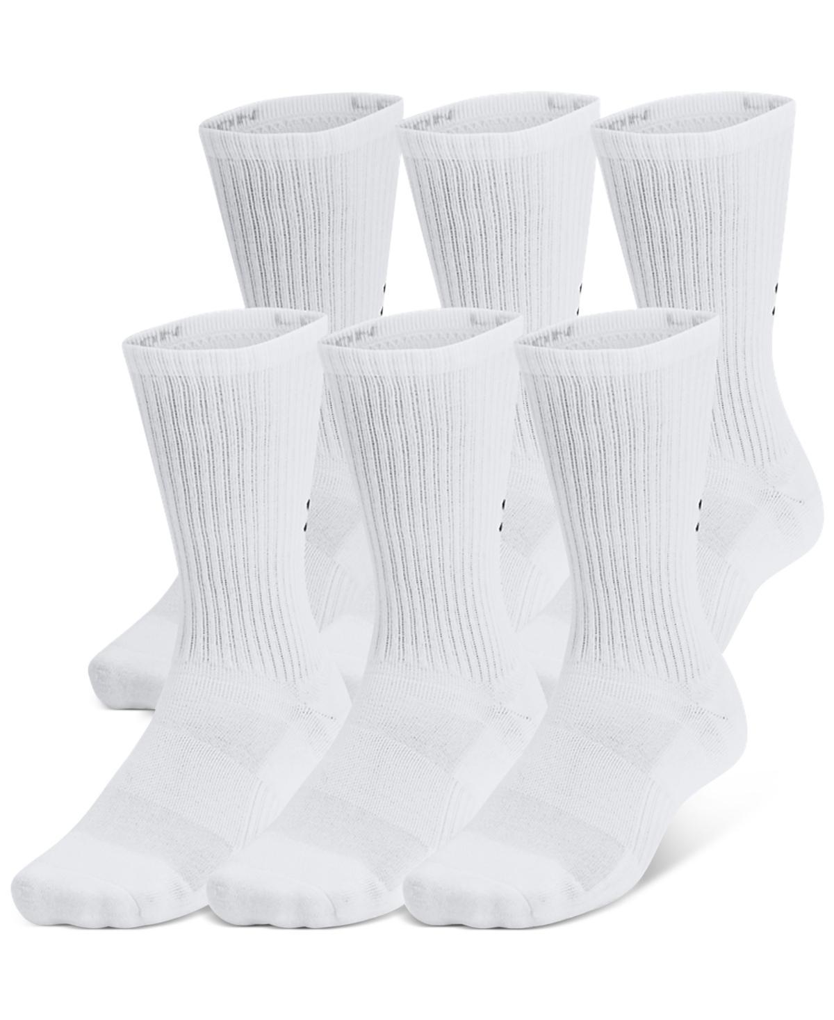 Under Armour 6-Pack Training Cotton Crew Socks, Womens Product Image