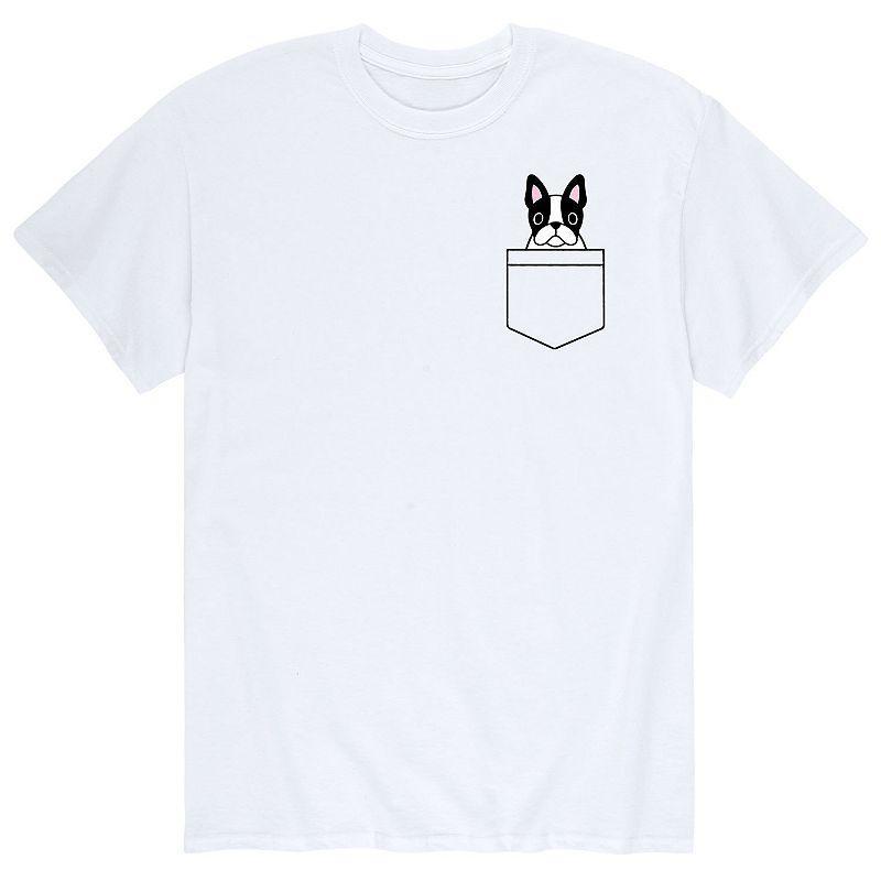 Mens Pocket Dog Frenchie Tee Product Image