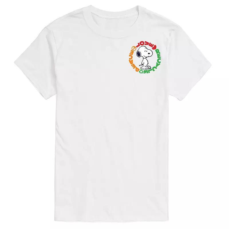 Mens Peanuts Love Peace Recycle Tee Product Image