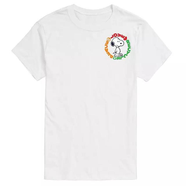 Mens Peanuts Love Peace Recycle Tee Product Image