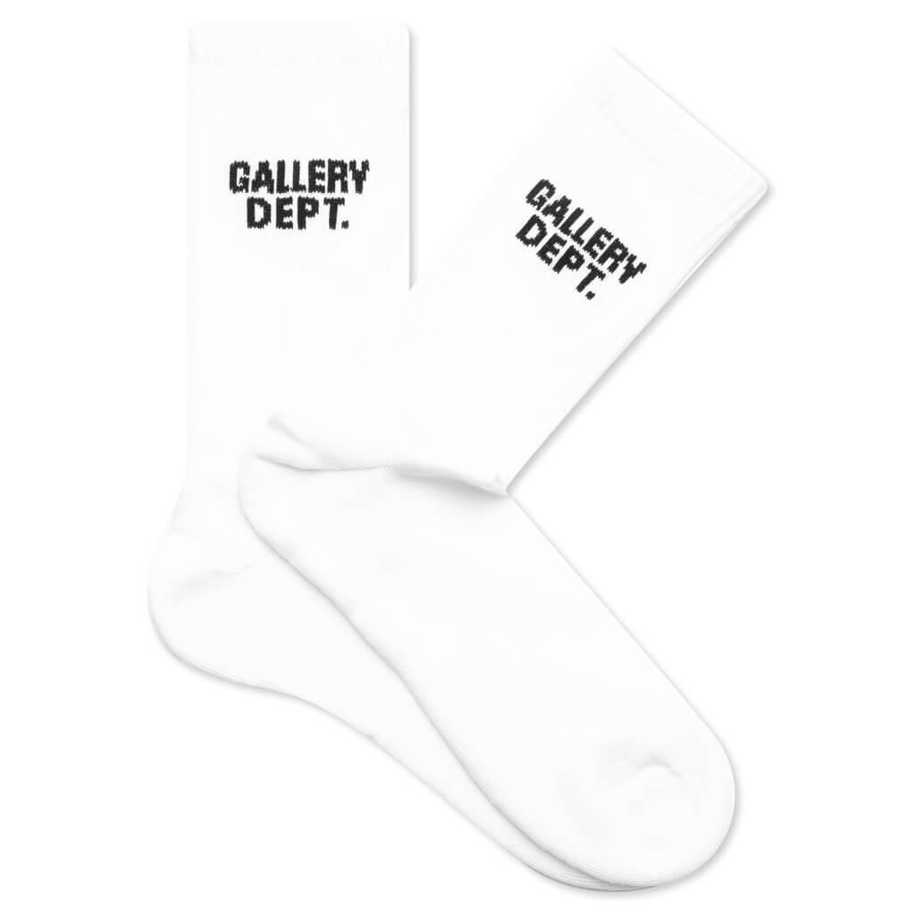 Asics x Gallery Dept. Training Crew Socks (1 Pack) - Brilliant White Male Product Image