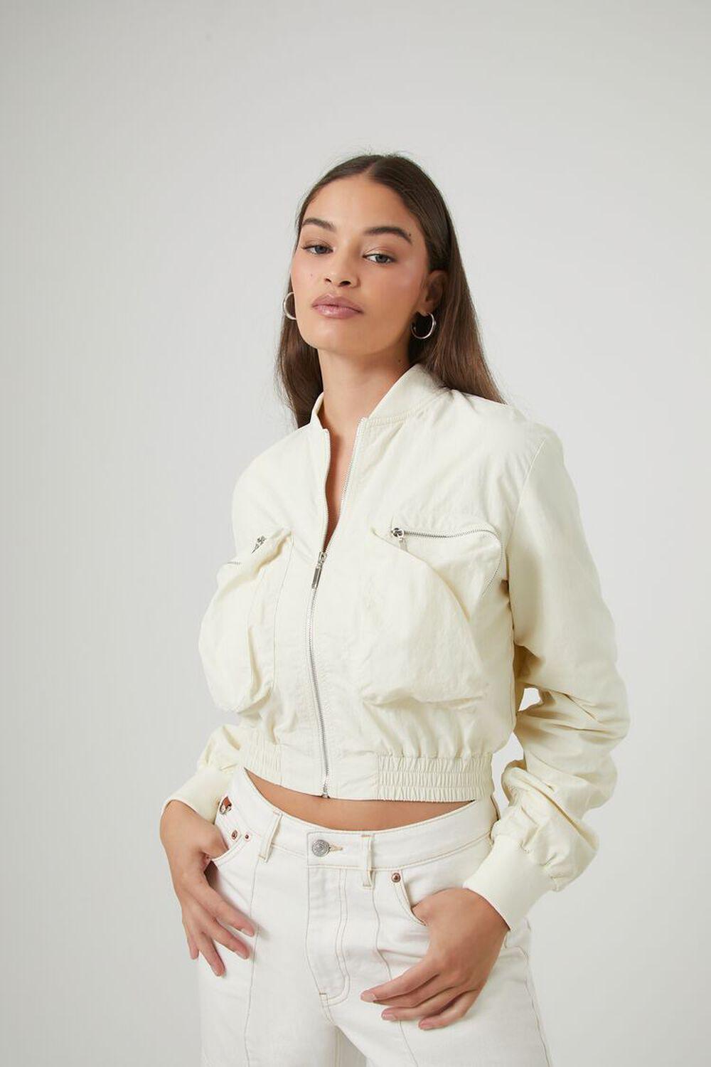 Cropped Bomber Jacket | Forever 21 Product Image