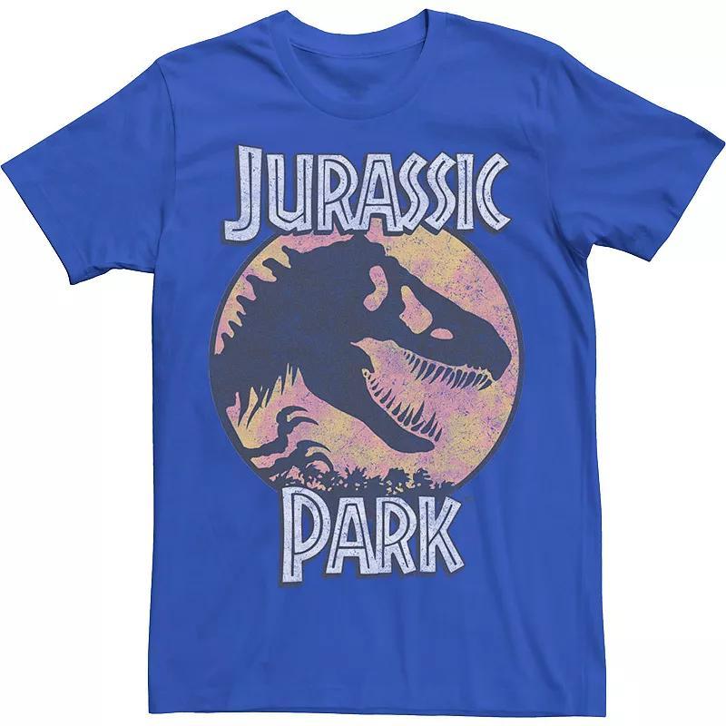 Mens Jurassic Park Simple Logo T-Rex Silhouette Circle Tee Product Image