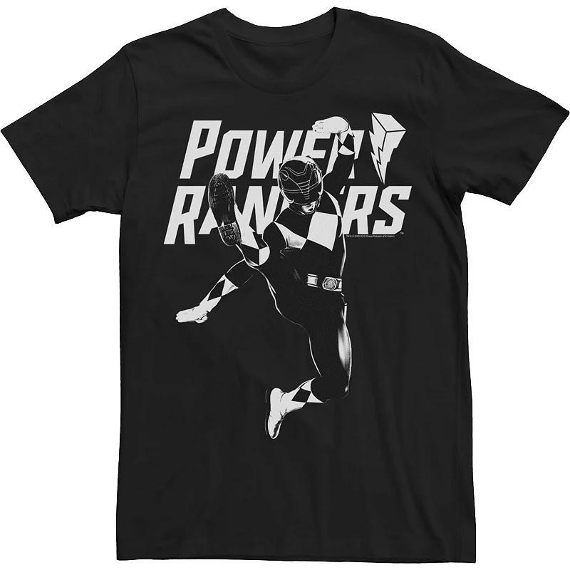 Mens Power Rangers White Ranger Action Pose Tee Product Image