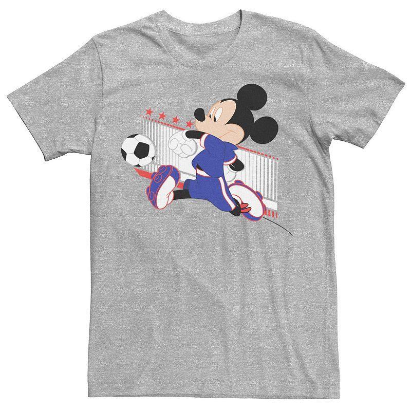 Disneys Mickey & Friends Japan Soccer Mens Tee Athletic Grey Product Image