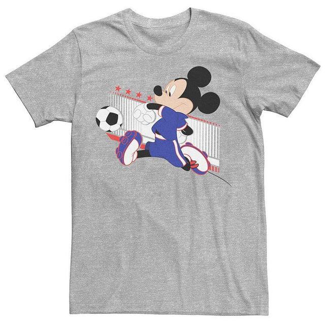 Mens Disney Mickey & Friends Japan Soccer Tee Athletic Grey Product Image