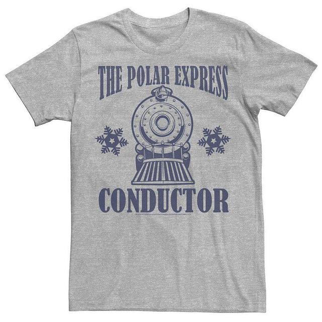 Mens The Polar Express Conductor Tee Athletic Grey Product Image