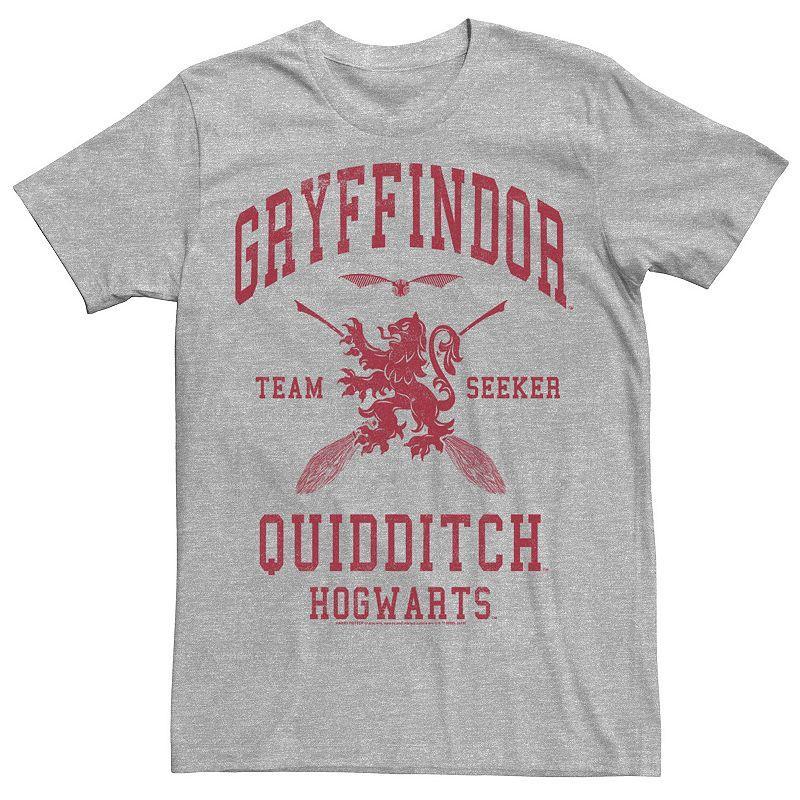 Mens Deathly Hallows 2 Gryffindor Quidditch Team Seeker Jersey Tee Athletic Grey Product Image