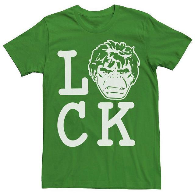 Mens Marvel Hulk Lucky St. Patricks Day Text Tee Product Image