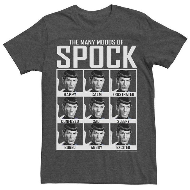 Mens Star Trek TheOriginal Series Spocks Moods Tee Grey Heather Product Image