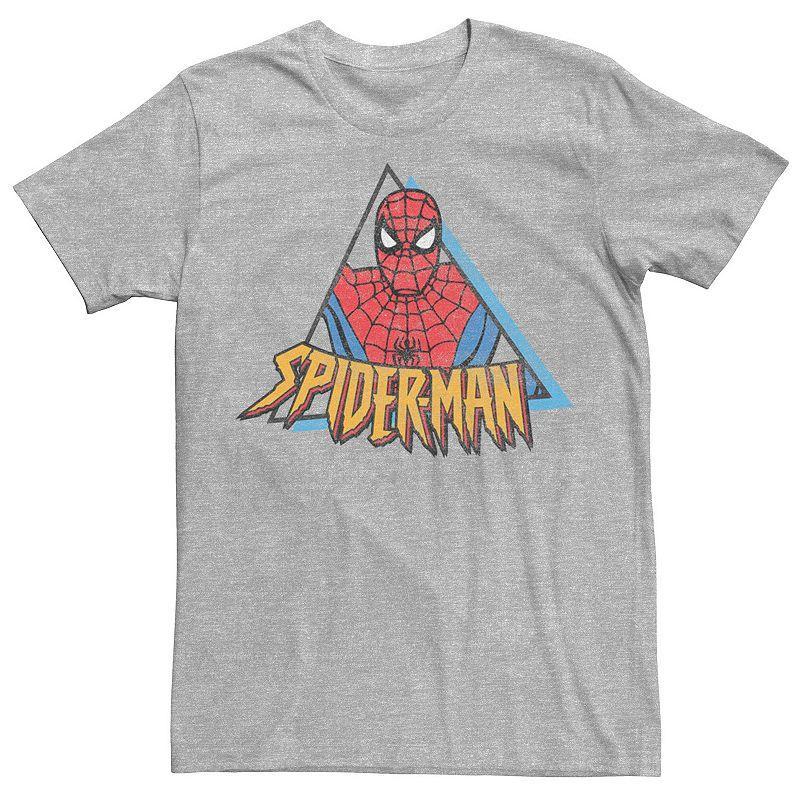 Mens Marvel Spider-Man Retro Triangle Portrait Tee Product Image