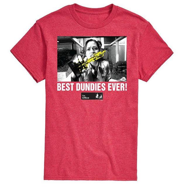 Mens The Office Best Dundies Ever Tee Red Product Image