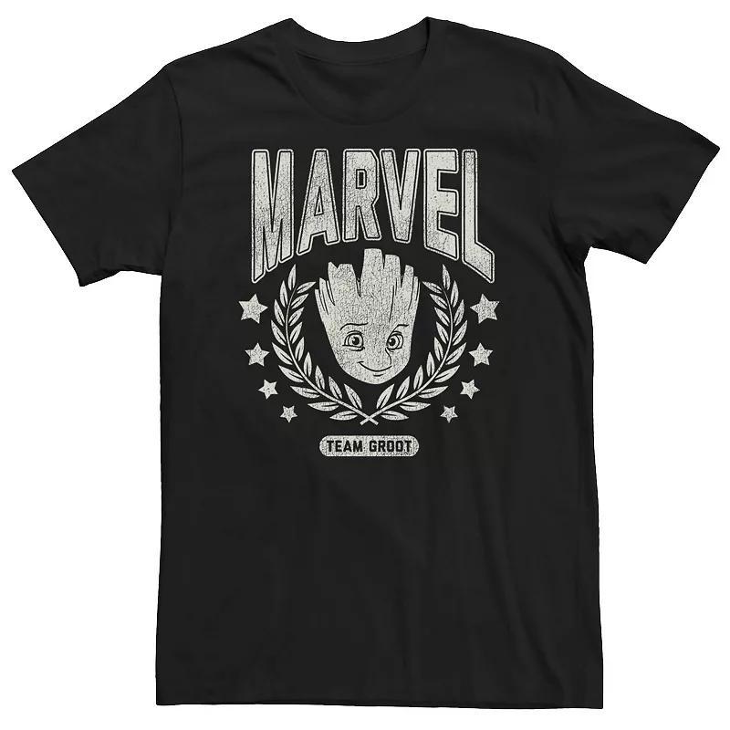 Big & Tall Marvel Guardians of the Galaxy Classic Marvel Team Groot Collegiate Tee, Mens Product Image