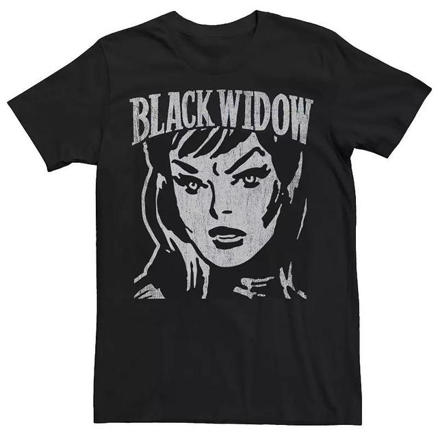 Mens Marvel Widow Retro Vintage Portrait Tee Product Image