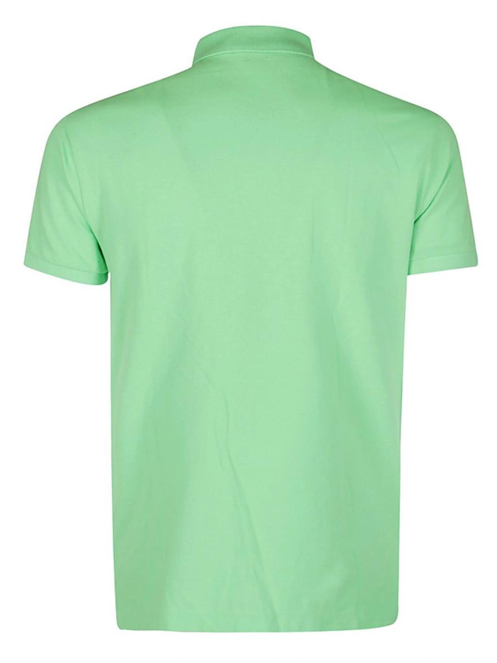 Slim Fit Cotton Polo Shirt Cruise Lime  In Green Product Image