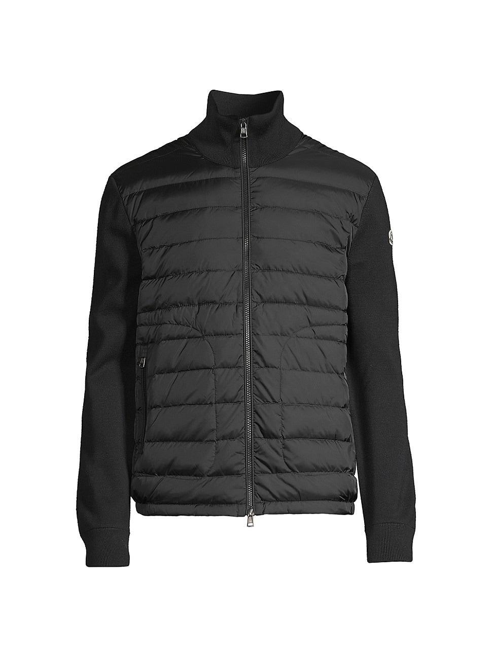 Mens Quilted Puffer Cardigan Product Image