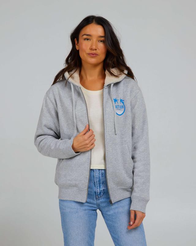 Shades Sherpa Zip Hoody - Athletic Heather Product Image