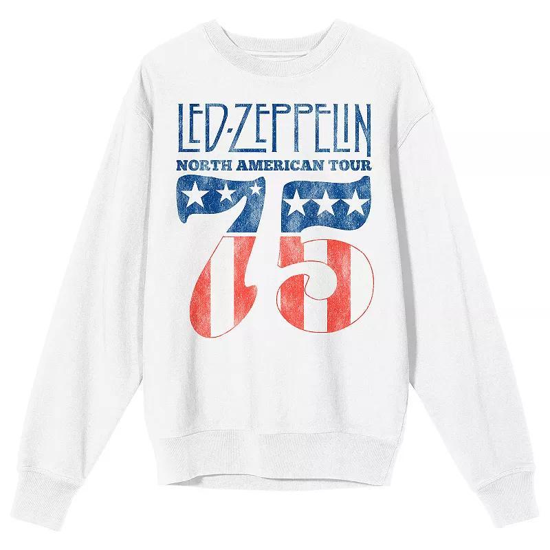 Mens Led Zeppelin North American Tour 1975 Long Sleeve Graphic Tee Product Image