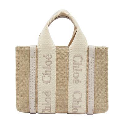 Woody Mini Tote Bag In Grey Product Image