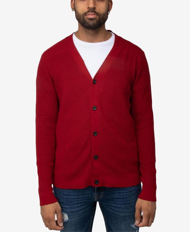 X-Ray Mens Basic Ribbed Cardigan Product Image