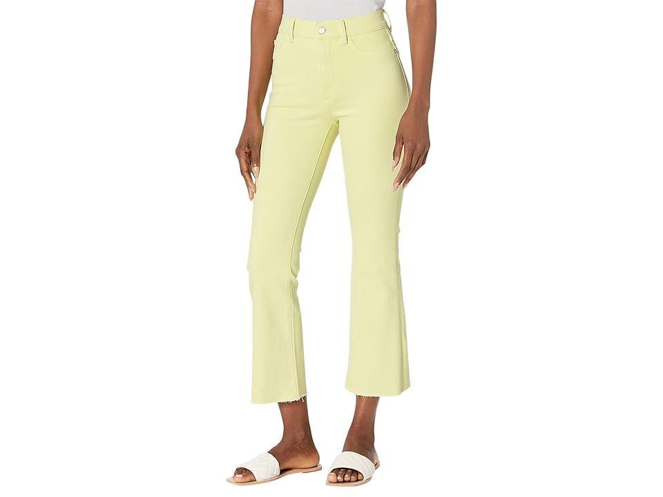 DL1961 Bridget Boot High-Rise Instasculpt Crop Jeans in Limeade (Limeade) Women's Jeans Product Image