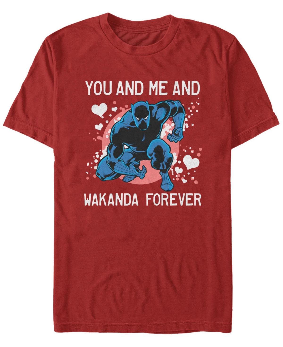 Mens Marvel Black Panther You & Me & Wakanda Forever Valentine Tee Product Image