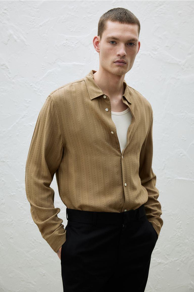 Regular Fit Textured Shirt Product Image